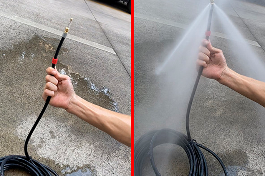 Lavado con hidrojetter